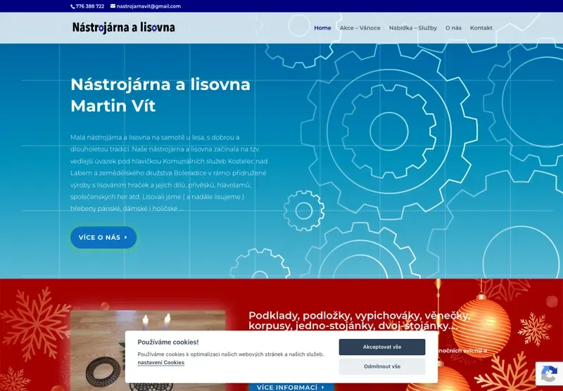 Homepage webu nastrojarnavit.eu