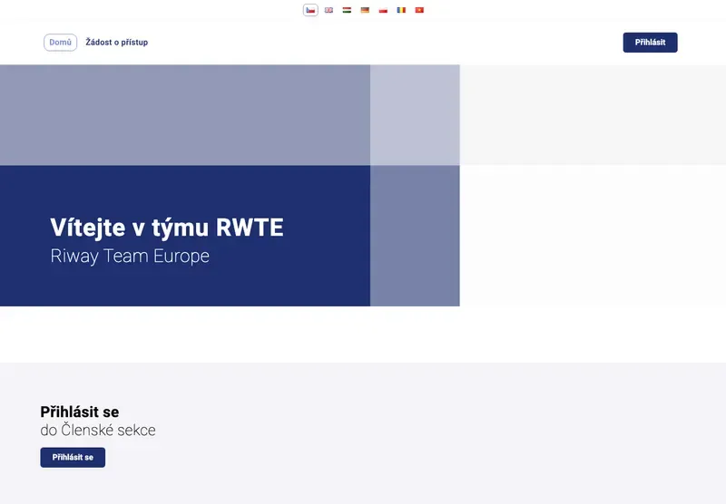 Homepage webu rwte.online