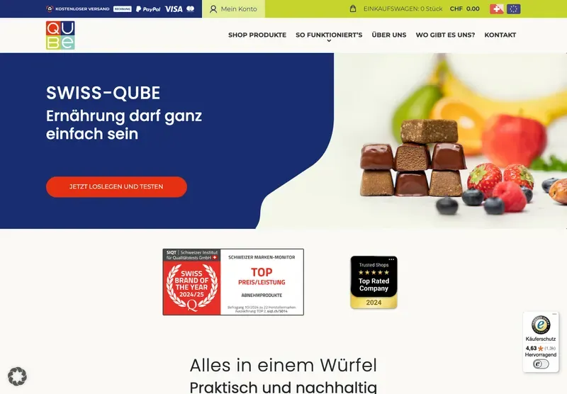 Homepage webu swiss-qube.com